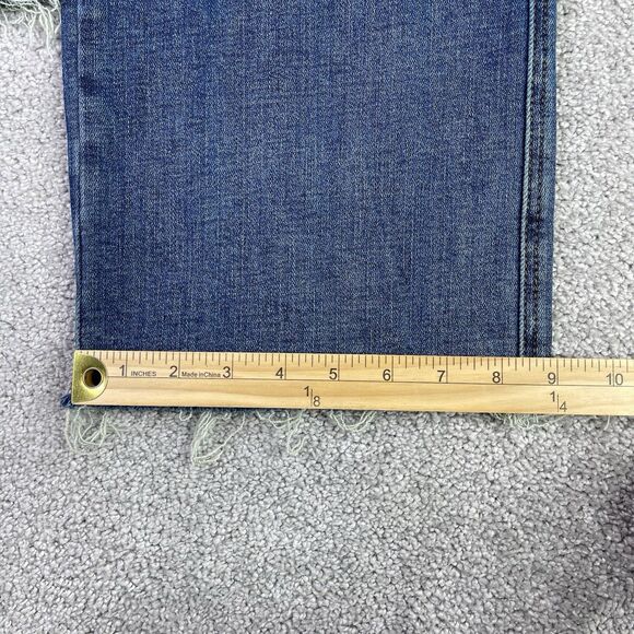 Judy Blue Jeans Women’s 13/31 Blue Wide Leg Crop High Rise Stretch Denim - Picture 12 of 13